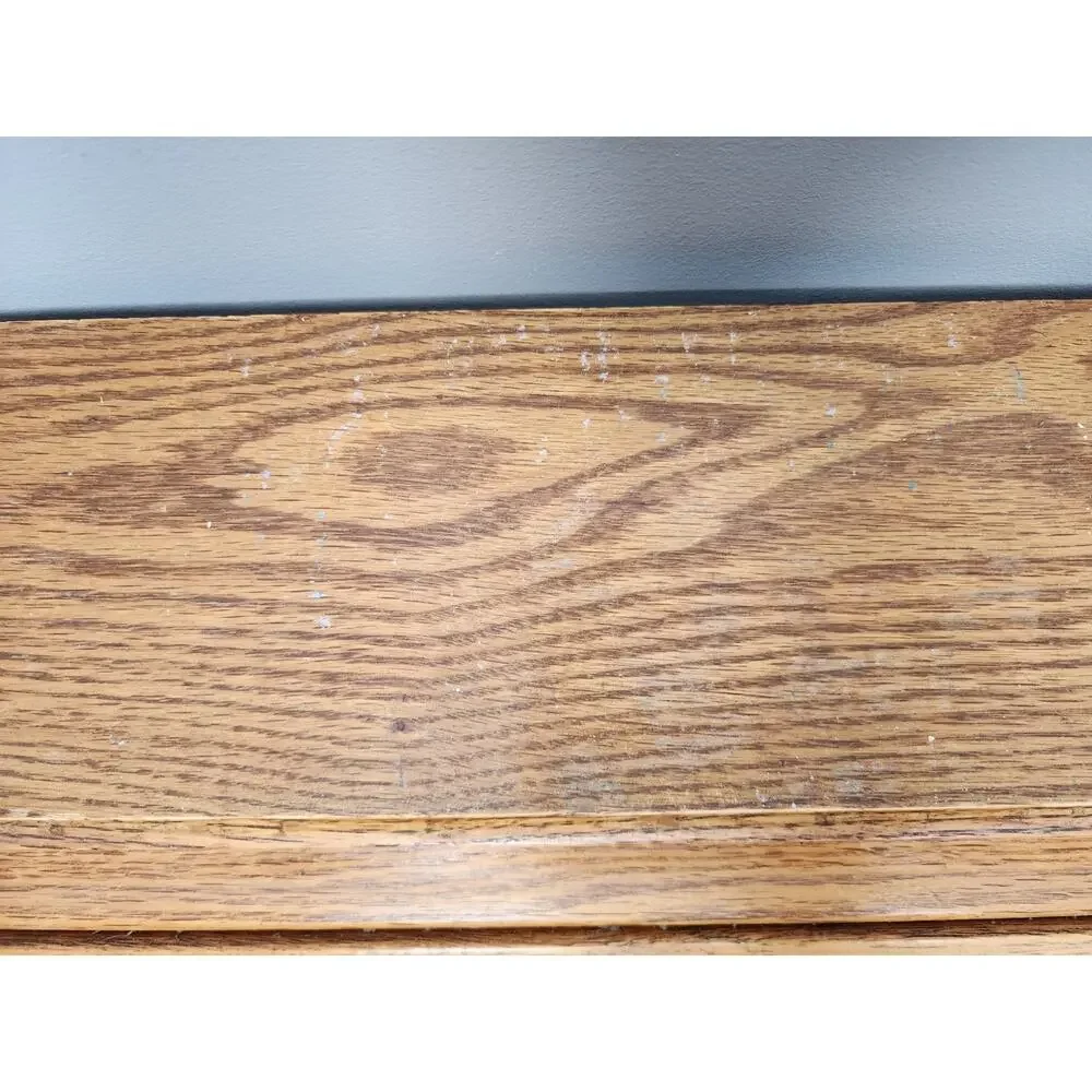 Bread Box Solid Oak Roll Top Rustic Farmhouse Amish Handcrafted